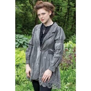 Victorian Trading Company Smoked Lace Fine Corduroy Jacket size 1x/2x